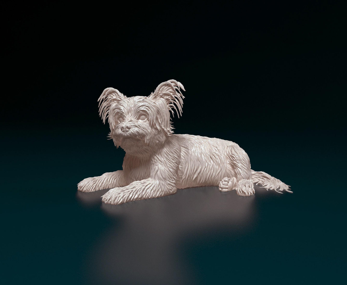 Yorkshire Terrier Figurine | 3D Printed Yorkie Dog Statue | Miniature Dog Lover Gift | Cute Pet Memorial | Desk or Shelf Decor