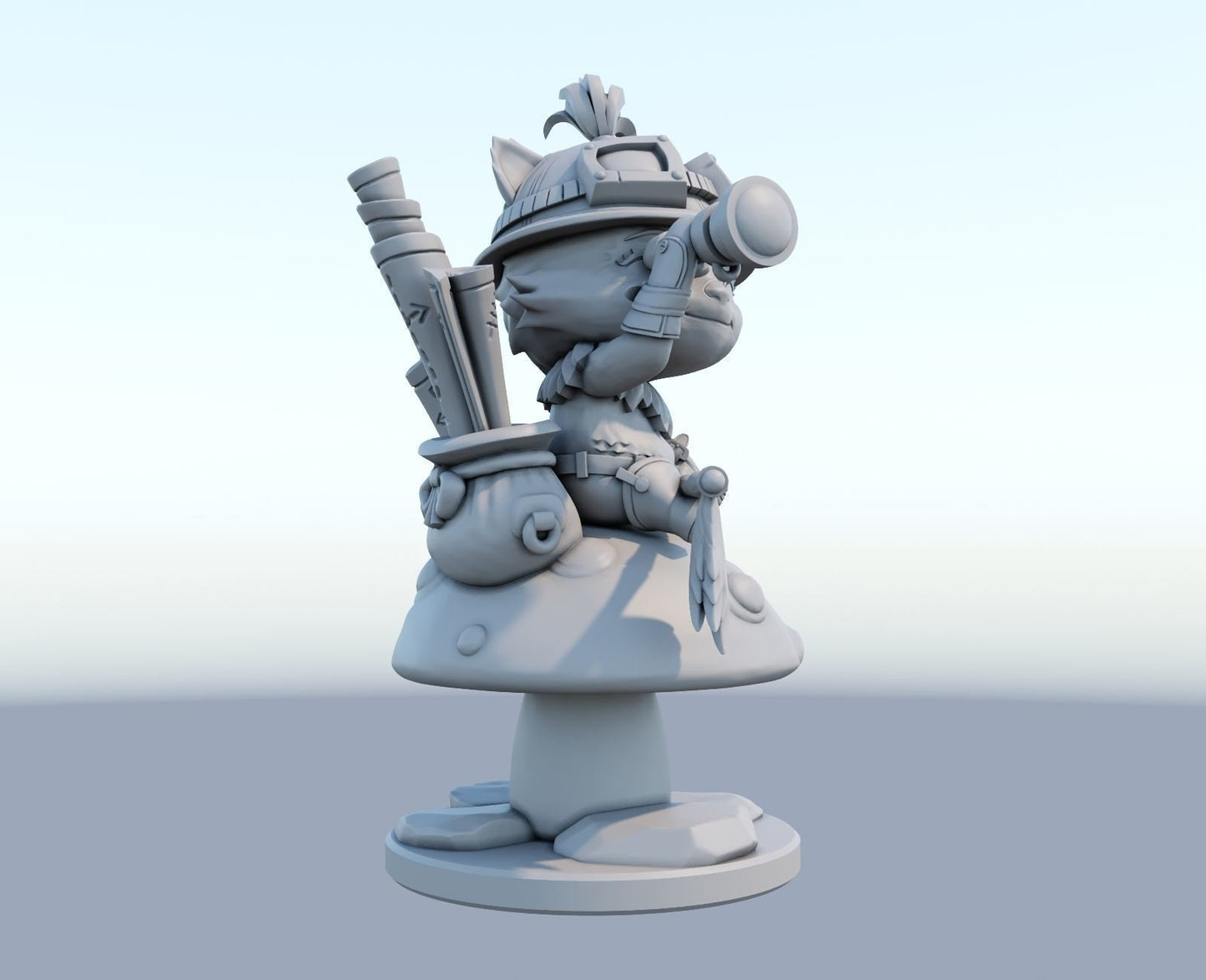 League of Legends Teemo Figure | 3D Printed Chibi Model | Gaming Desk Decor | Gamer Gift | Collectible Statue