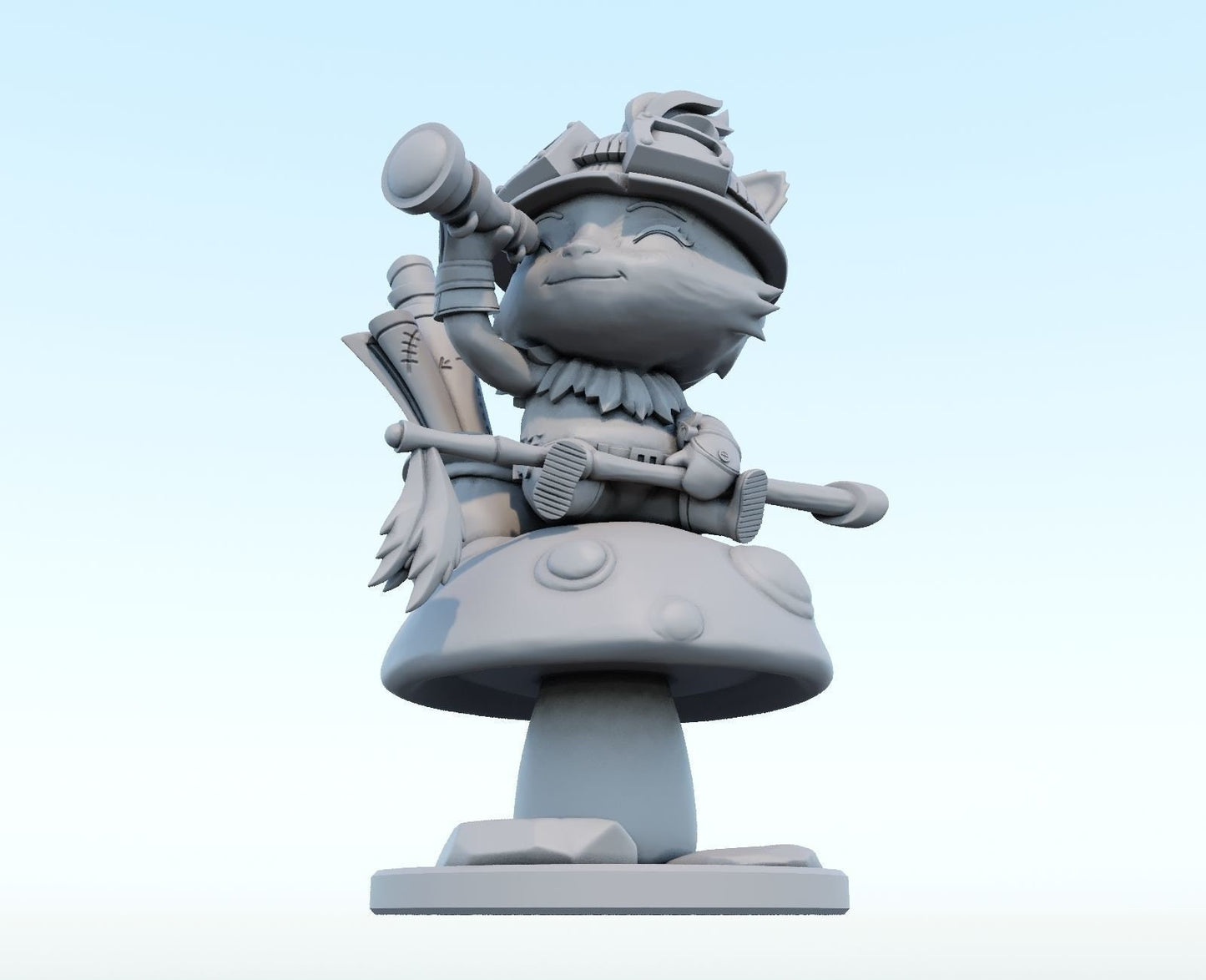 League of Legends Teemo Figure | 3D Printed Chibi Model | Gaming Desk Decor | Gamer Gift | Collectible Statue