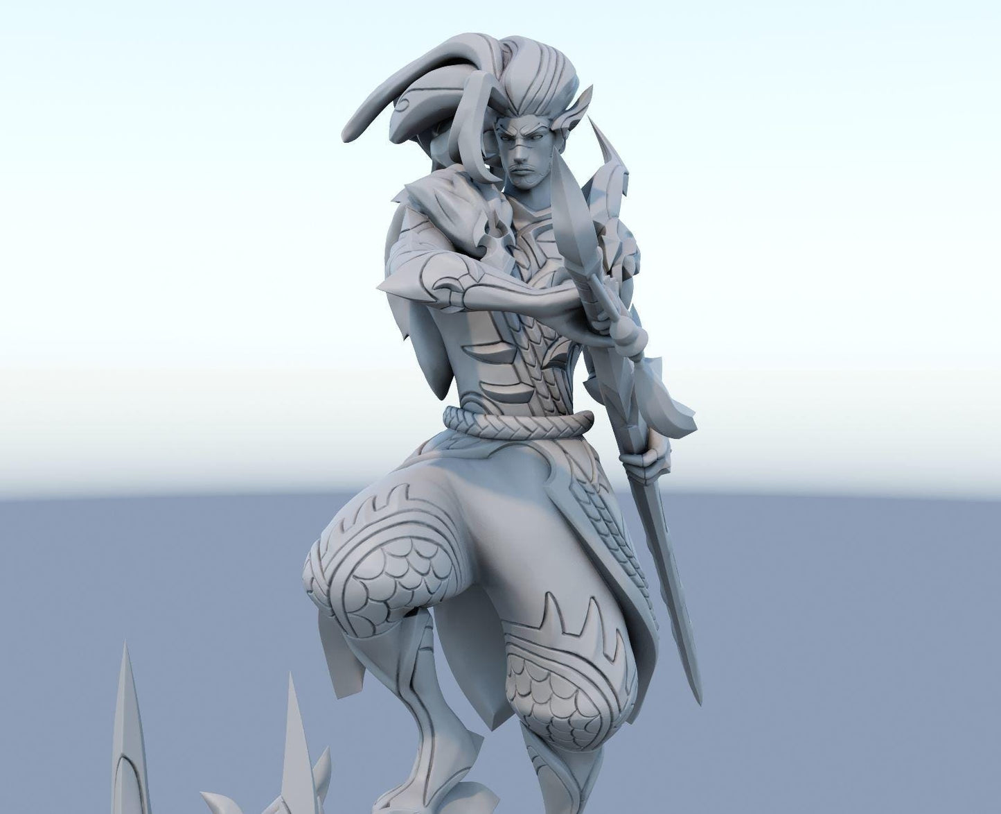 League of Legends Yasuo Figure | 3D Printed Truth Dragon Model | Gaming Desk Decor | Gamer Gift | Collectible Statue | Unpainted