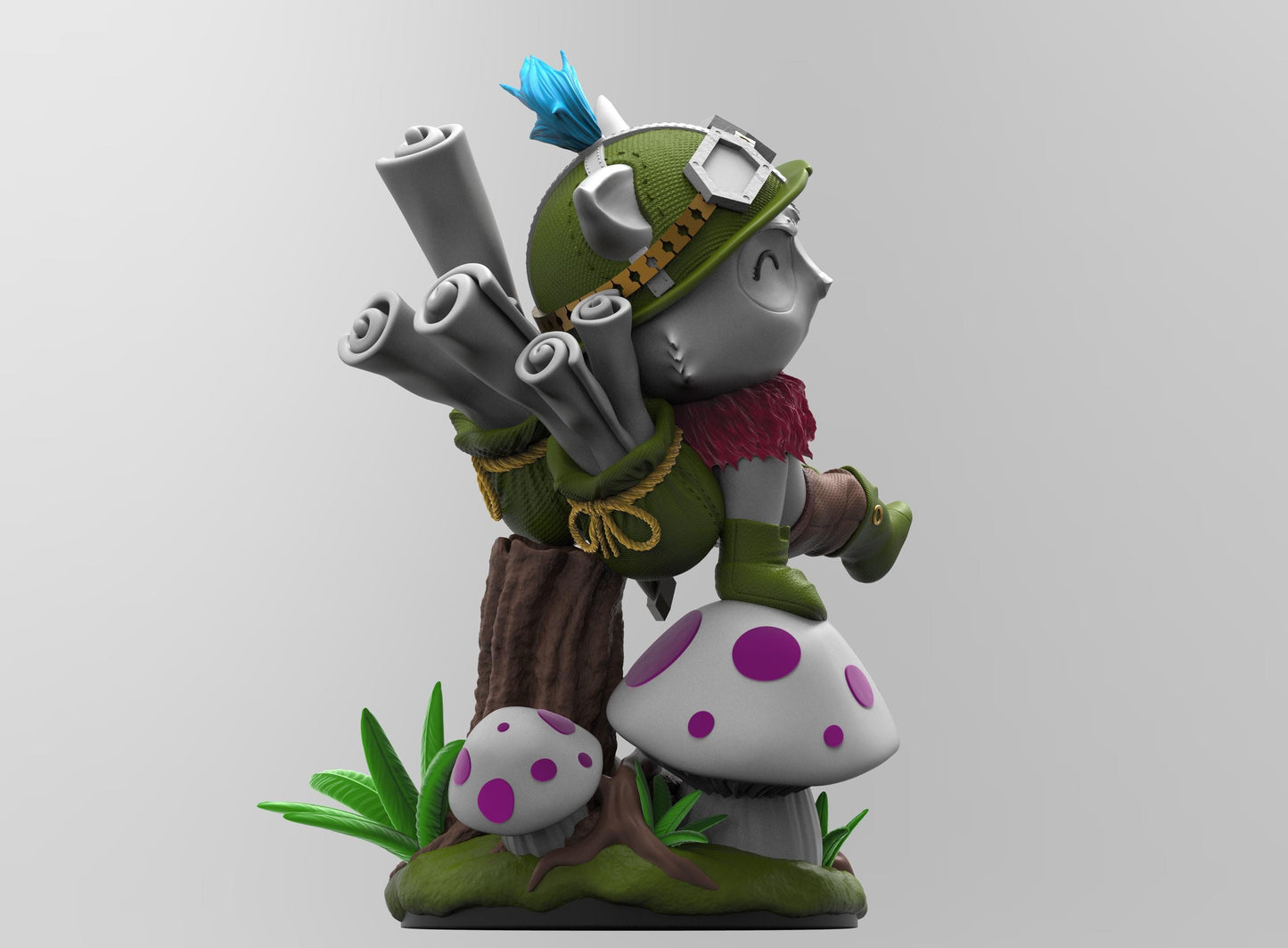 League of Legends Teemo Figurine - 3D Printed Collectible for Your Gaming Heaven