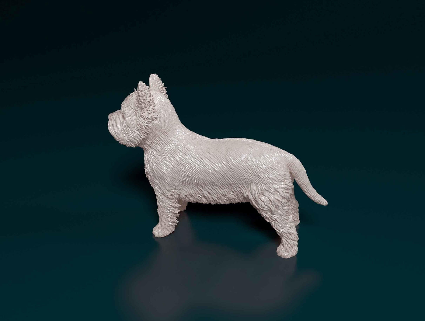 West highland white terrier Dog Figurine - 3D Printed