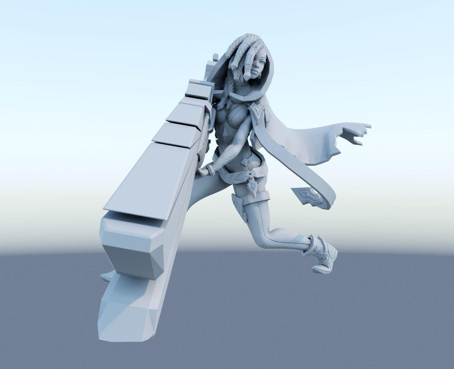 League of Legends Senna Figurine - 3D Printed Collectible for Your Gaming Heaven