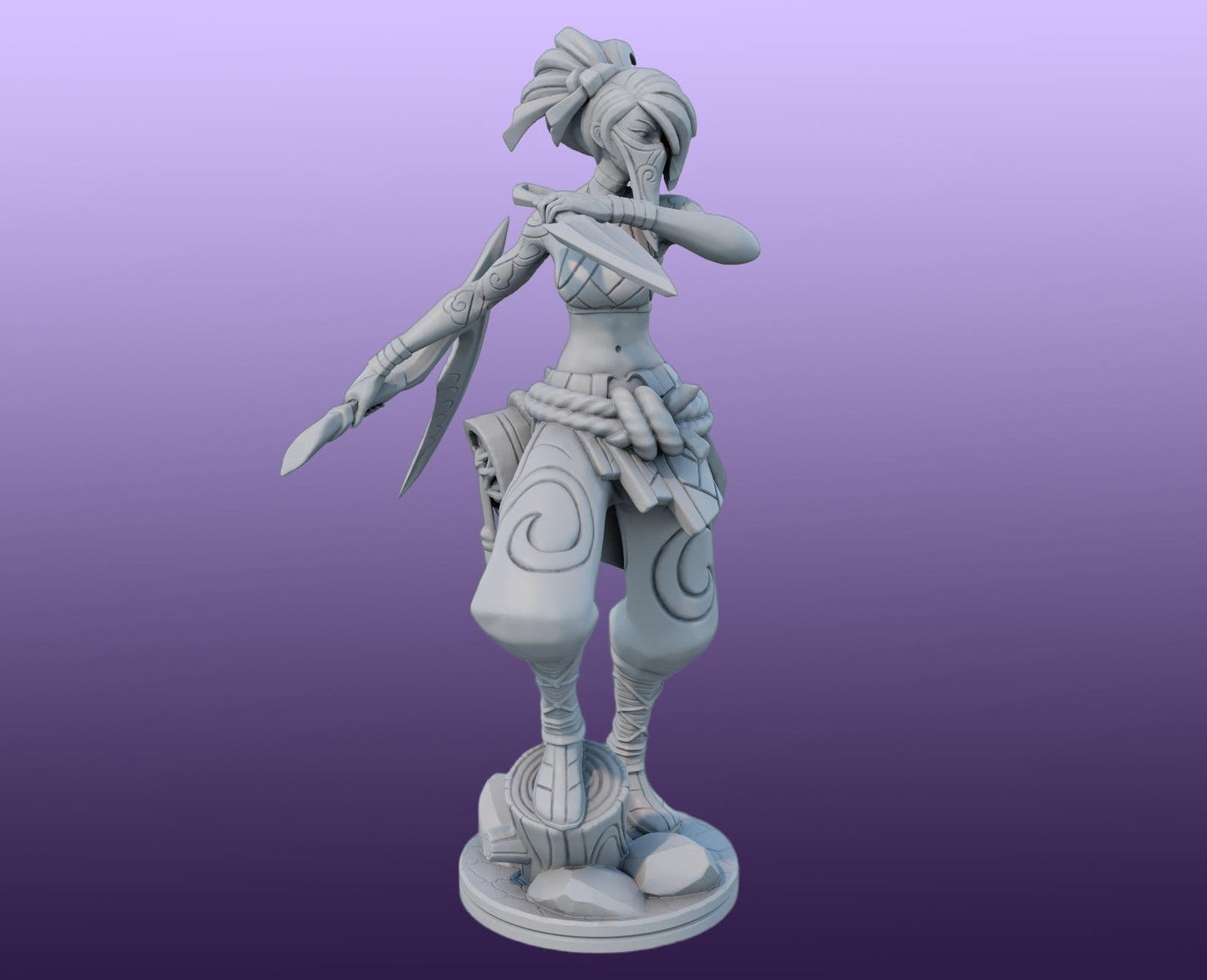 League of Legends Akali Figurine - 3D Printed Collectible for Your Gaming Heaven - Lol