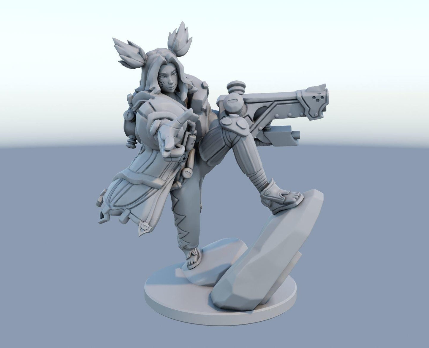 League of Legends Zeri Figurine - 3D Printed Collectible for Your Gaming Heaven