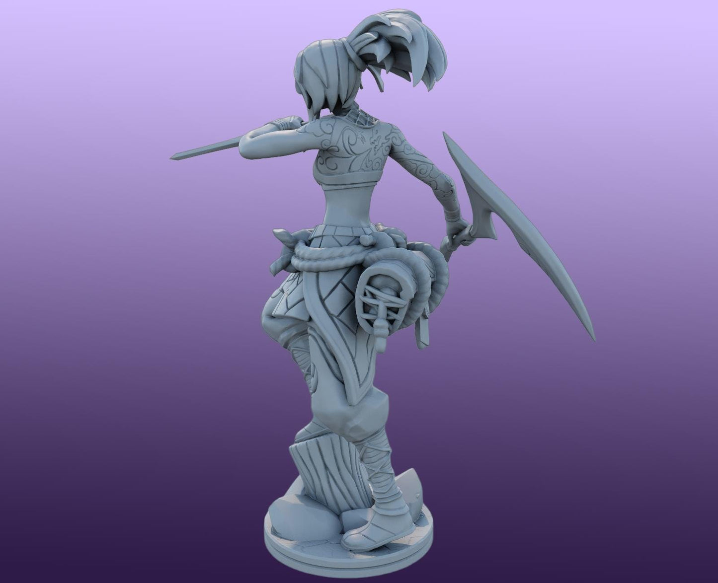 League of Legends Akali Figurine - 3D Printed Collectible for Your Gaming Heaven - Lol