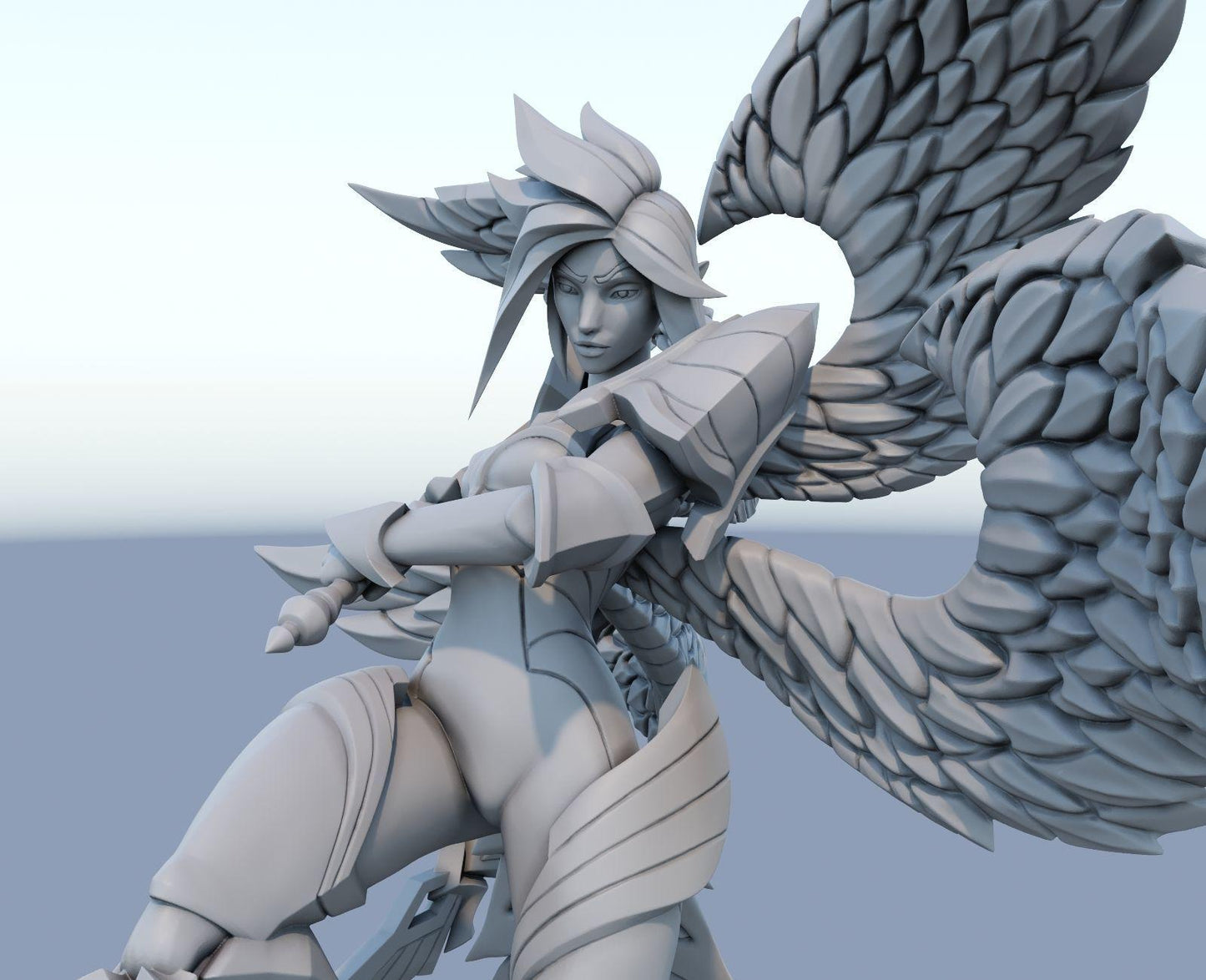 League of Legends Kayle Figurine - 3D Printed Collectible for Your Gaming Heaven