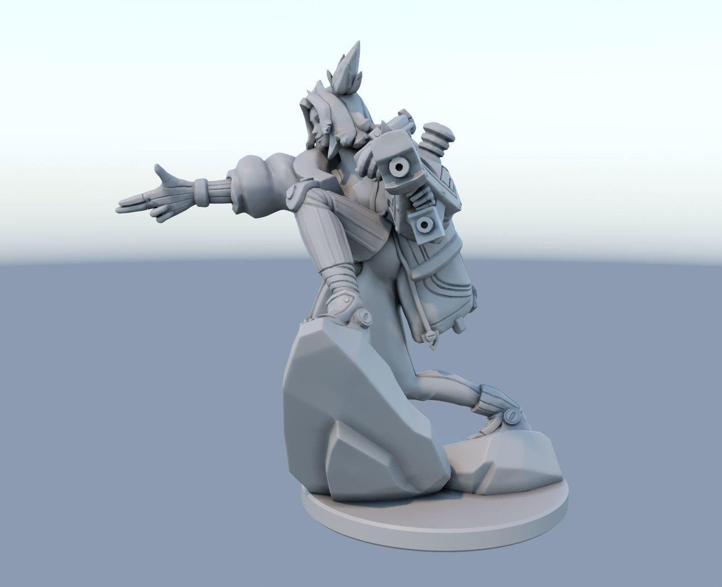 League of Legends Zeri Figurine - 3D Printed Collectible for Your Gaming Heaven