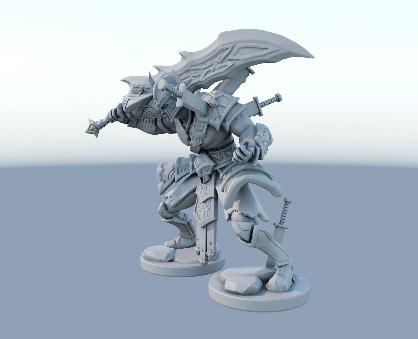 League of Legends Tryndamere Figure | 3D Printed Barbarian Model | Gaming Desk Decor | Gamer Gift | Collectible Statue