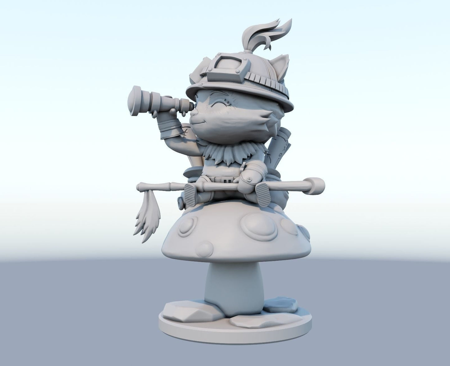 League of Legends Teemo Figure | 3D Printed Chibi Model | Gaming Desk Decor | Gamer Gift | Collectible Statue