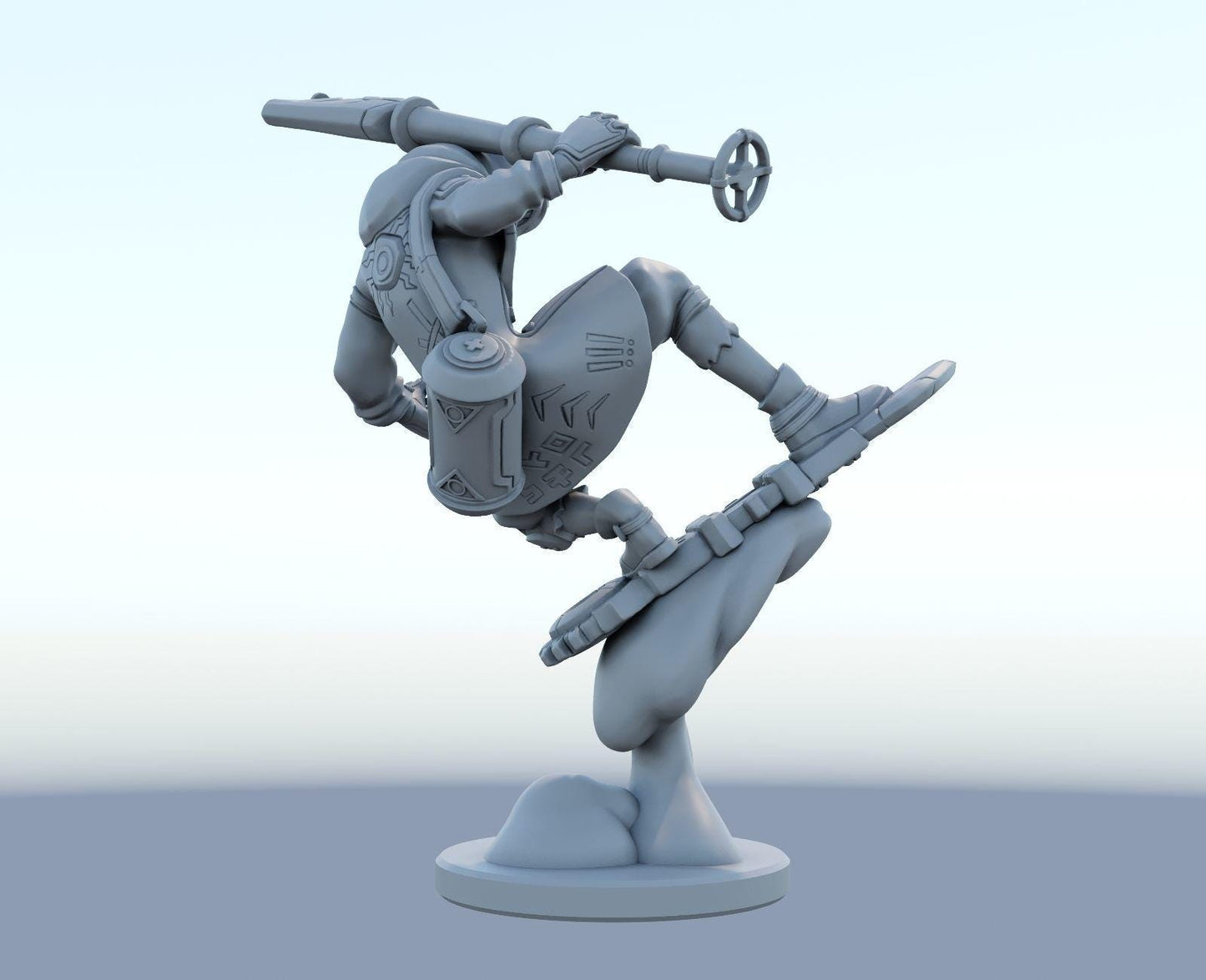 League of Legends Ekko Firelight Arcane Figurine - 3D Printed Collectible for Your Gaming Heaven