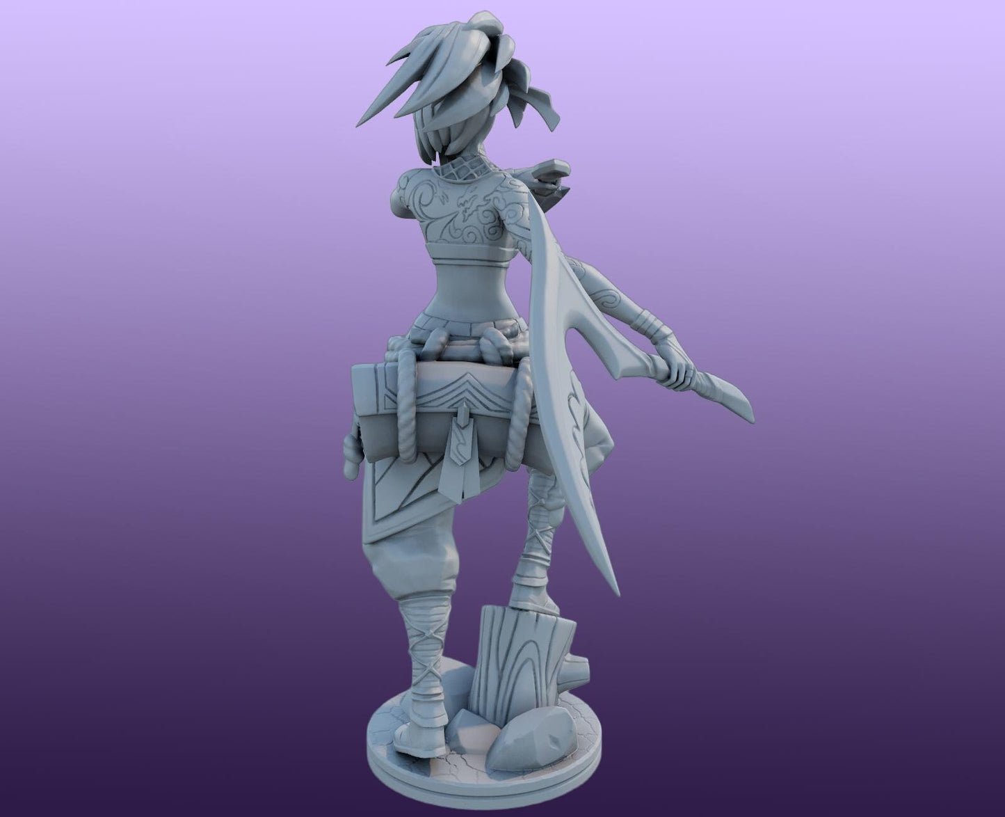 League of Legends Akali Figurine - 3D Printed Collectible for Your Gaming Heaven - Lol