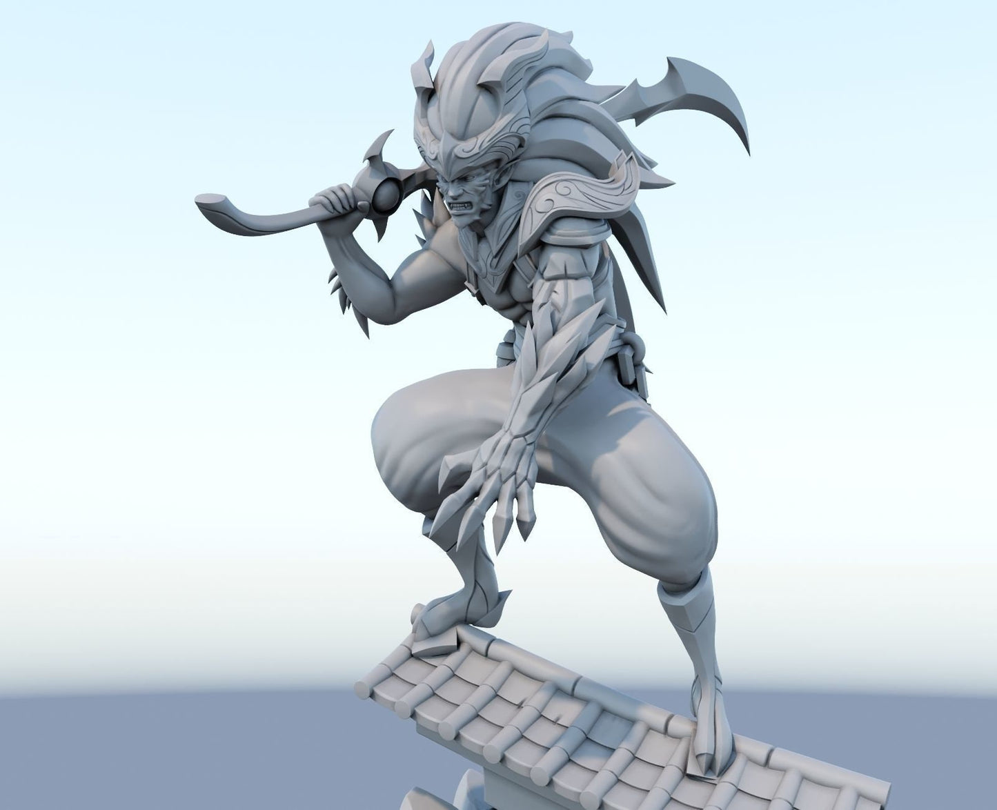League of Legends Yasuo Nightbringer Figurine - 3D Printed Collectible for Your Gaming Heaven