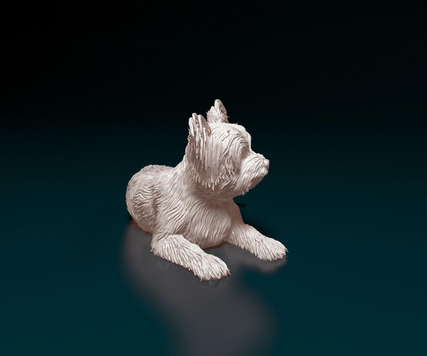 Yorkshire Terrier Figurine | 3D Printed Yorkie Dog Statue | Miniature Dog Lover Gift | Cute Pet Memorial | Desk or Shelf Decor