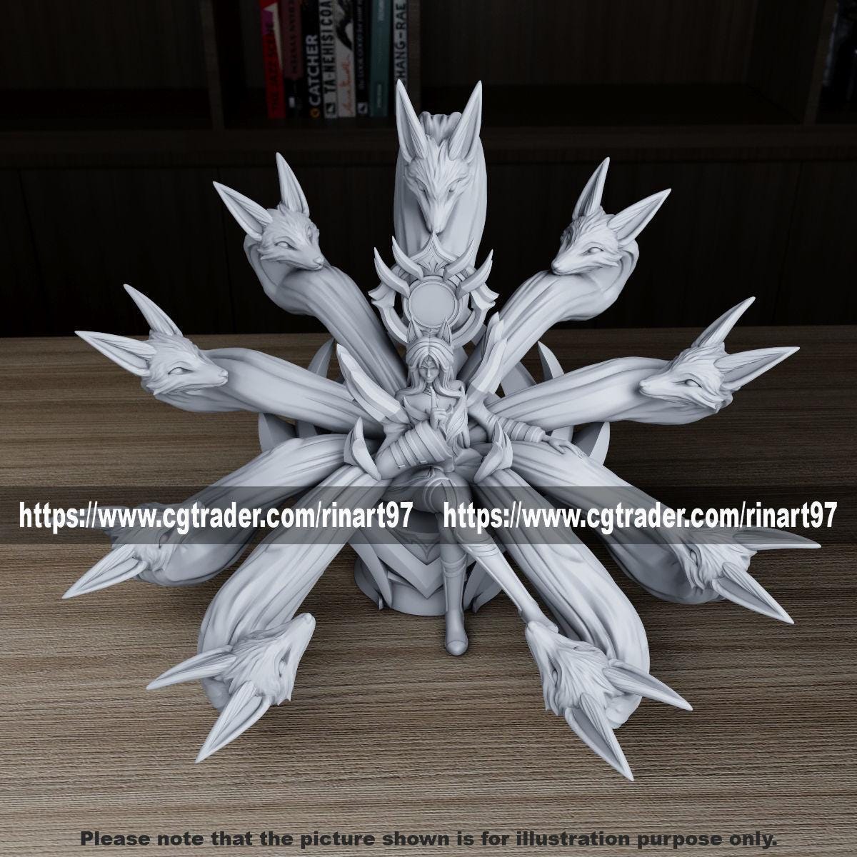 League of Legends Ahri Figurine - 3D Printed Collectible for Your Gaming Heaven