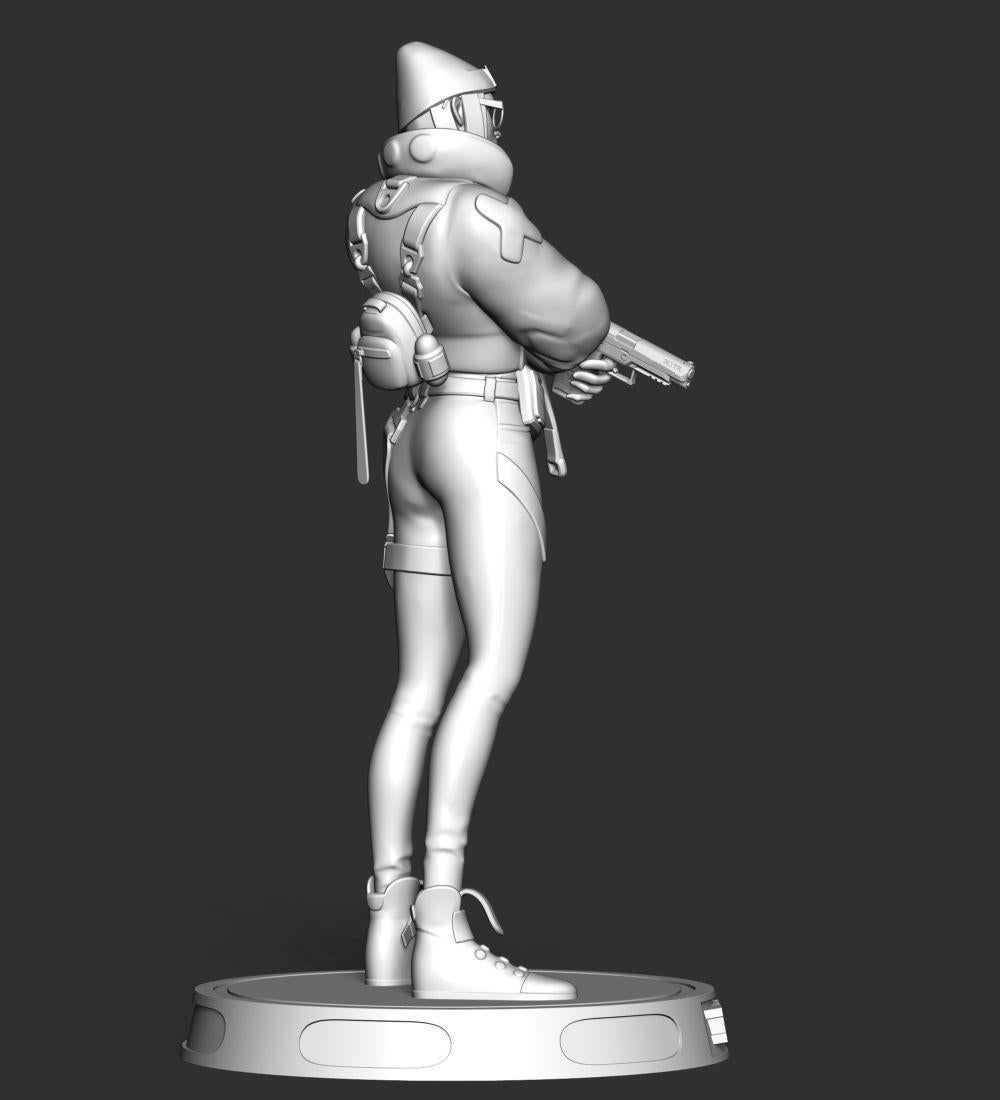 Valorant Killjoy Figurine with Platform - 3D Printed Collectible for Your Gaming Heaven
