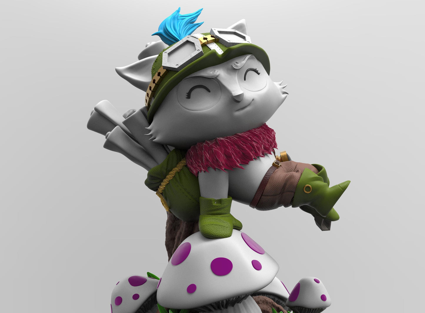 League of Legends Teemo Figurine - 3D Printed Collectible for Your Gaming Heaven