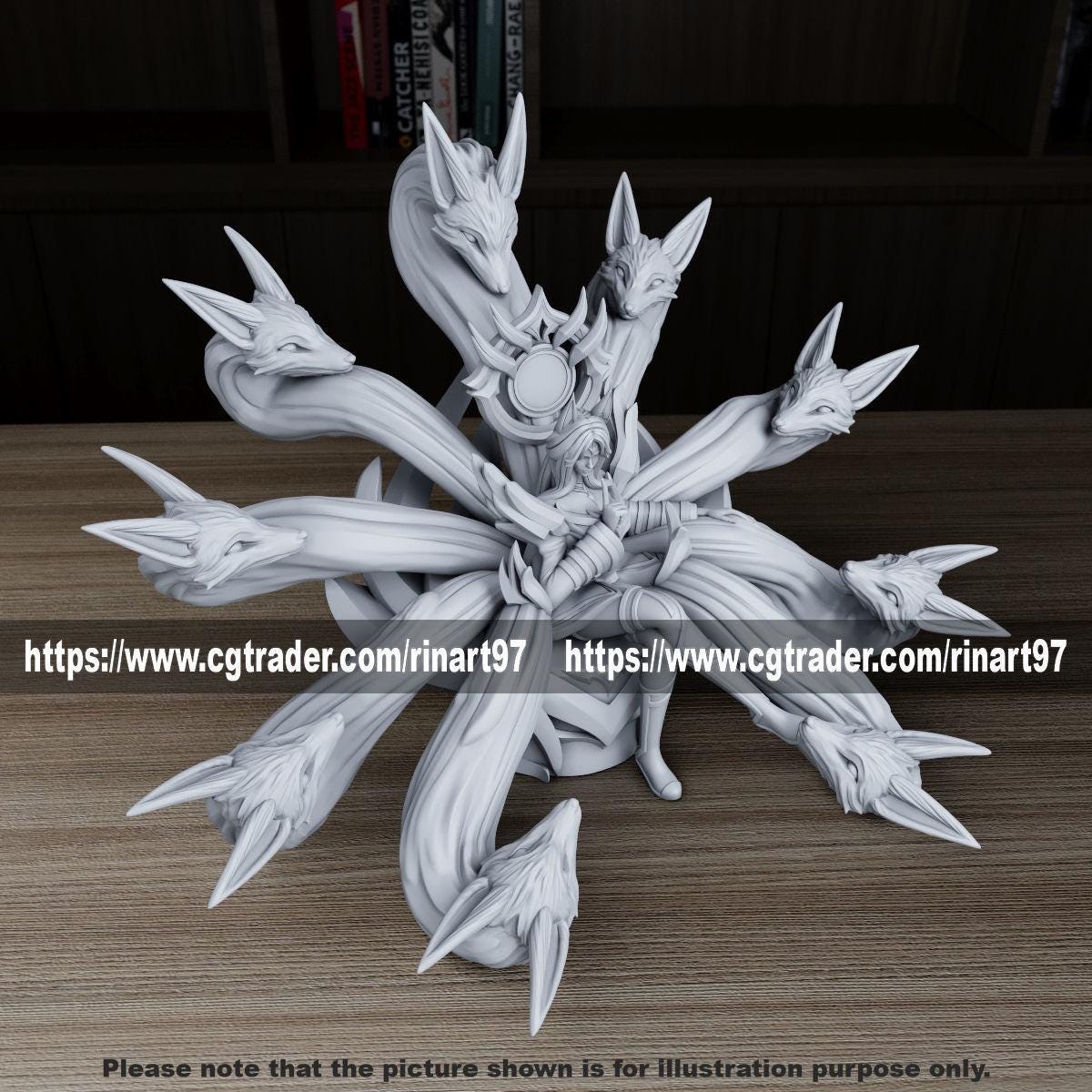 League of Legends Ahri Figurine - 3D Printed Collectible for Your Gaming Heaven