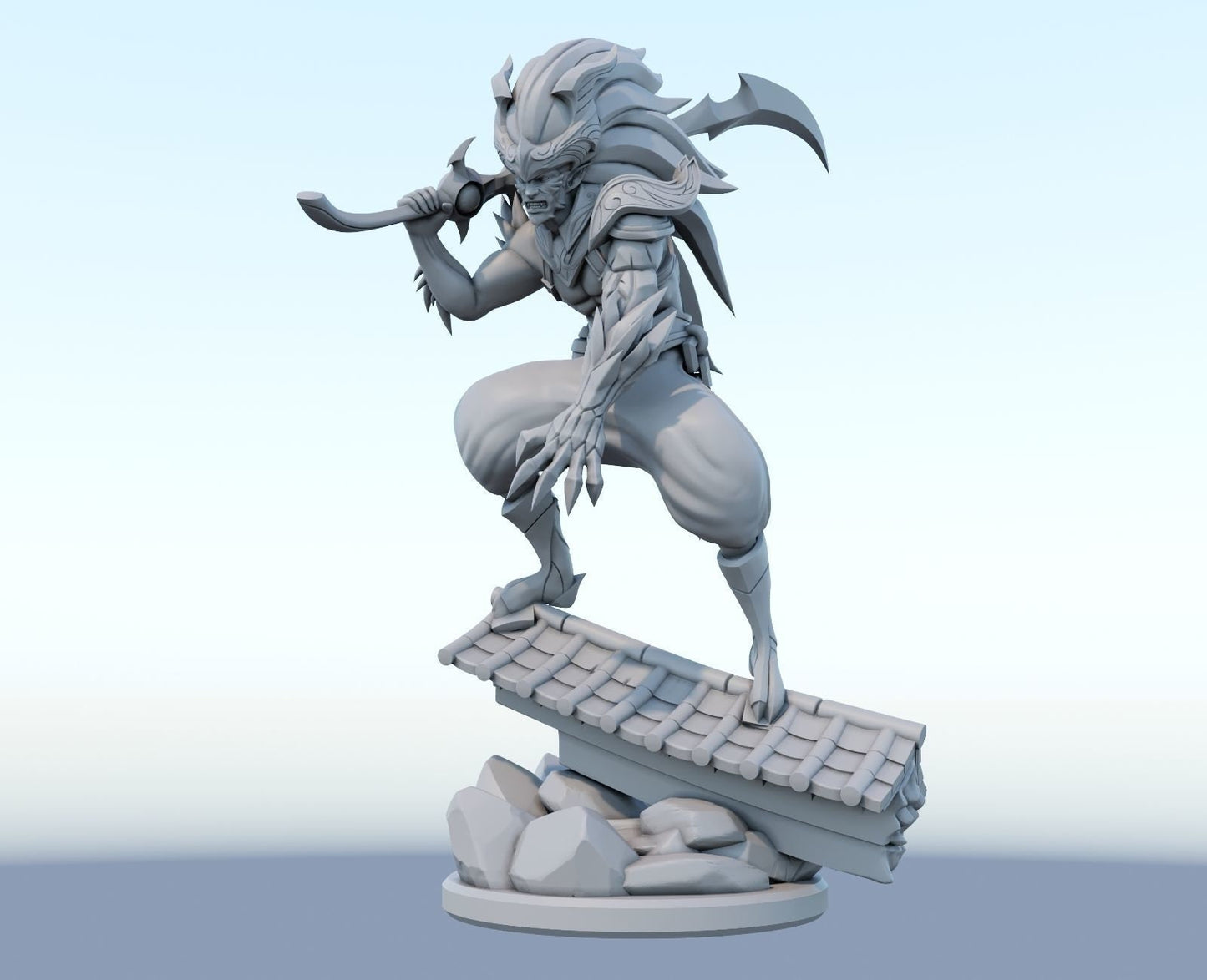 League of Legends Yasuo Nightbringer Figurine - 3D Printed Collectible for Your Gaming Heaven