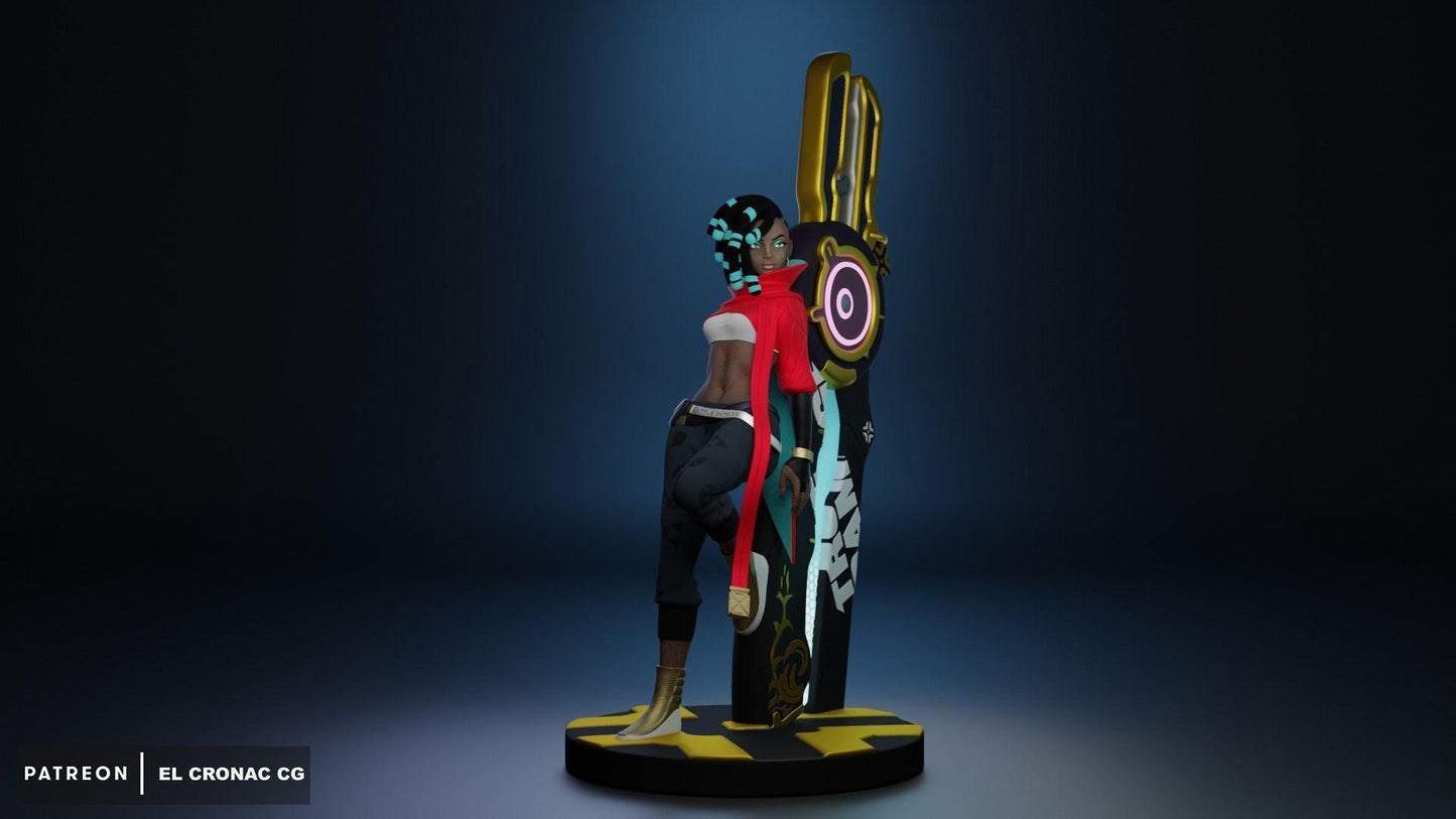 True Damage Senna 3D Print | League of Legends Fan Art Figurine | Stylish LoL Collectible Model | Gamer Gift | Free Shipping
