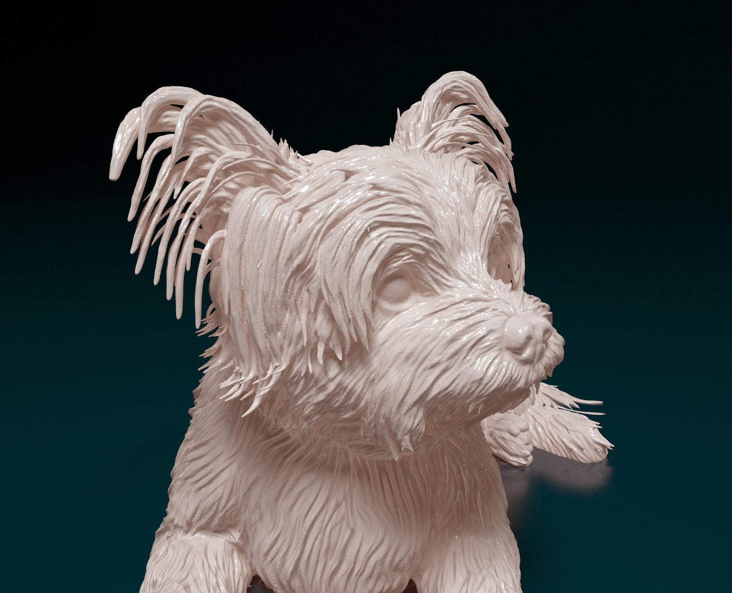 Yorkshire Terrier Figurine | 3D Printed Yorkie Dog Statue | Miniature Dog Lover Gift | Cute Pet Memorial | Desk or Shelf Decor