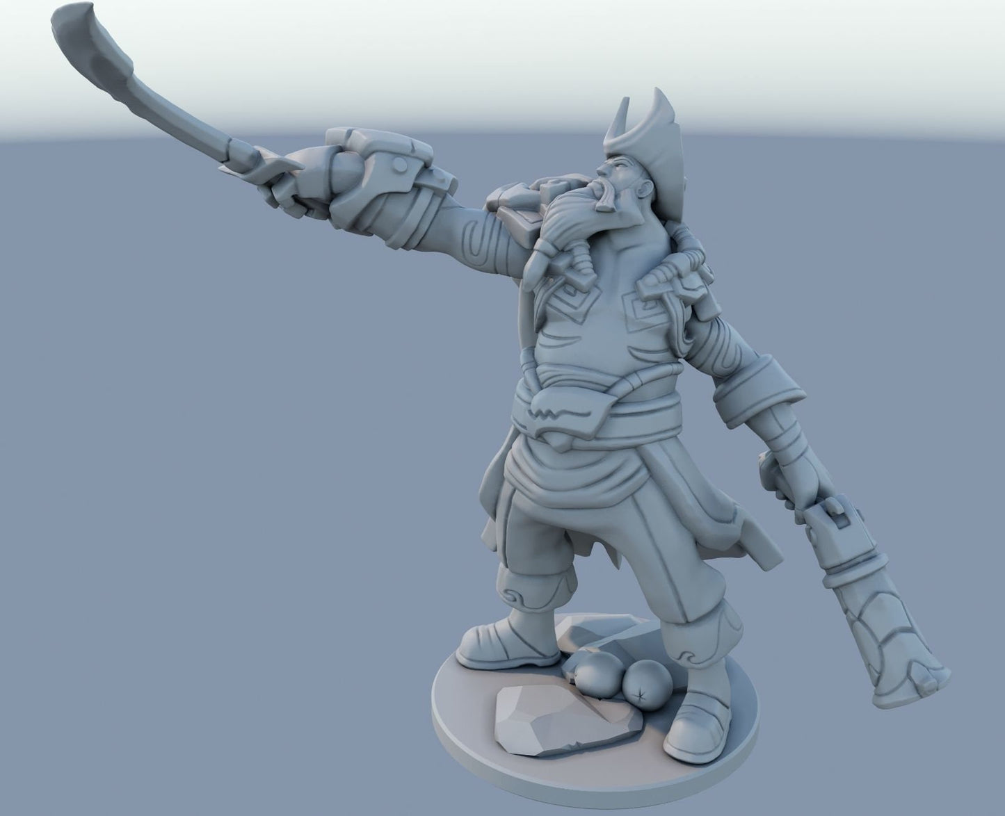 League of Legends Gangplank Figurine - 3D Printed Collectible for Your Gaming Heaven