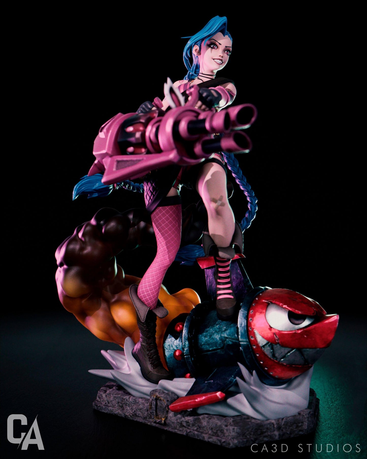 Jinx 3D Print Figurine | League of Legends Fan Art Statue | Gamer Collectible Gift | Free Shipping