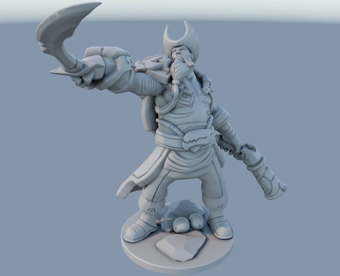 League of Legends Gangplank Figurine - 3D Printed Collectible for Your Gaming Heaven