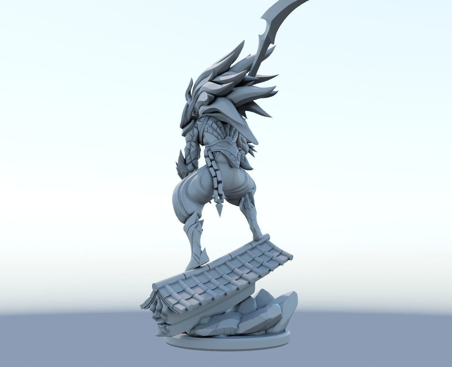 League of Legends Yasuo Nightbringer Figurine - 3D Printed Collectible for Your Gaming Heaven