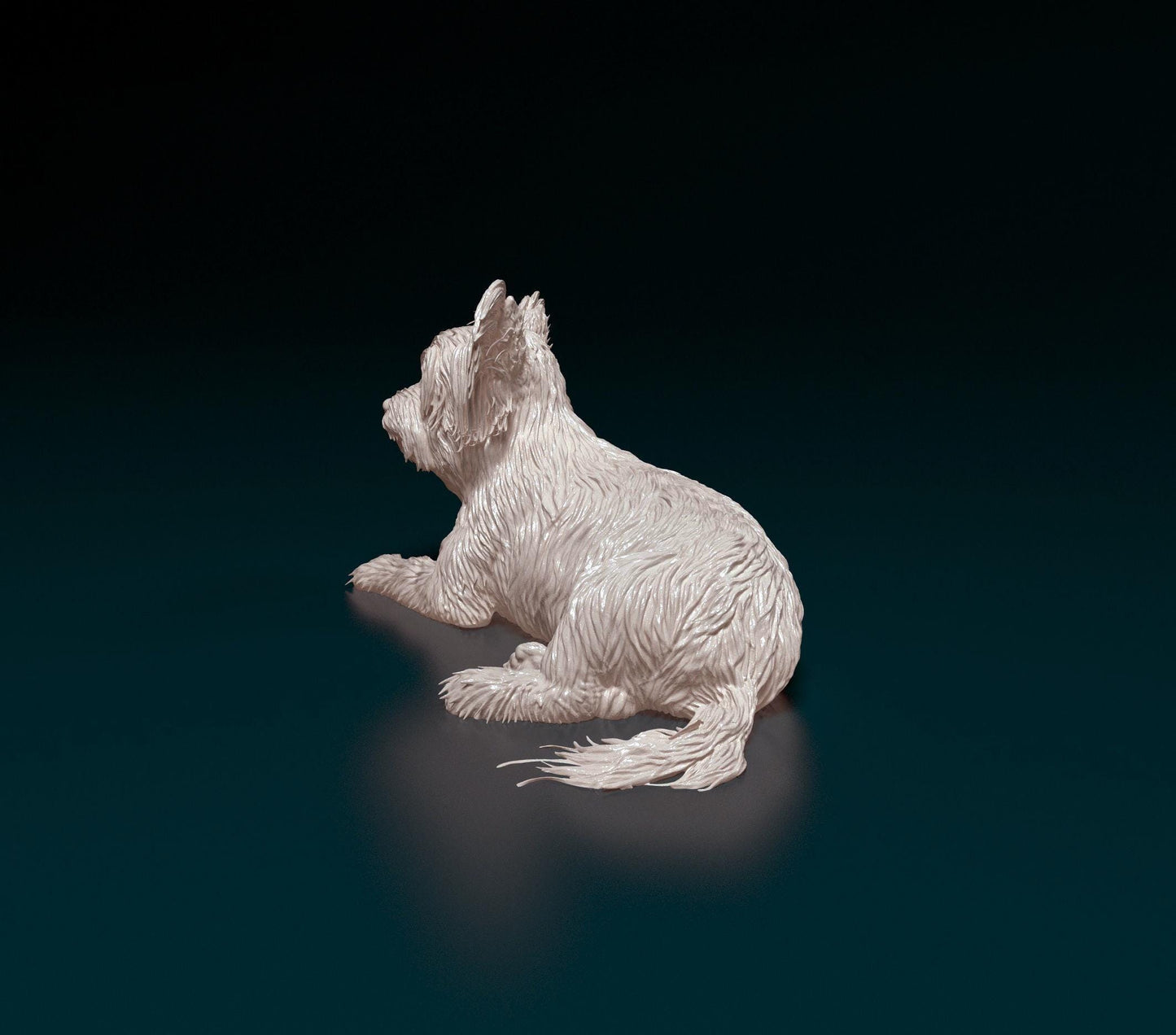 Yorkshire Terrier Figurine | 3D Printed Yorkie Dog Statue | Miniature Dog Lover Gift | Cute Pet Memorial | Desk or Shelf Decor