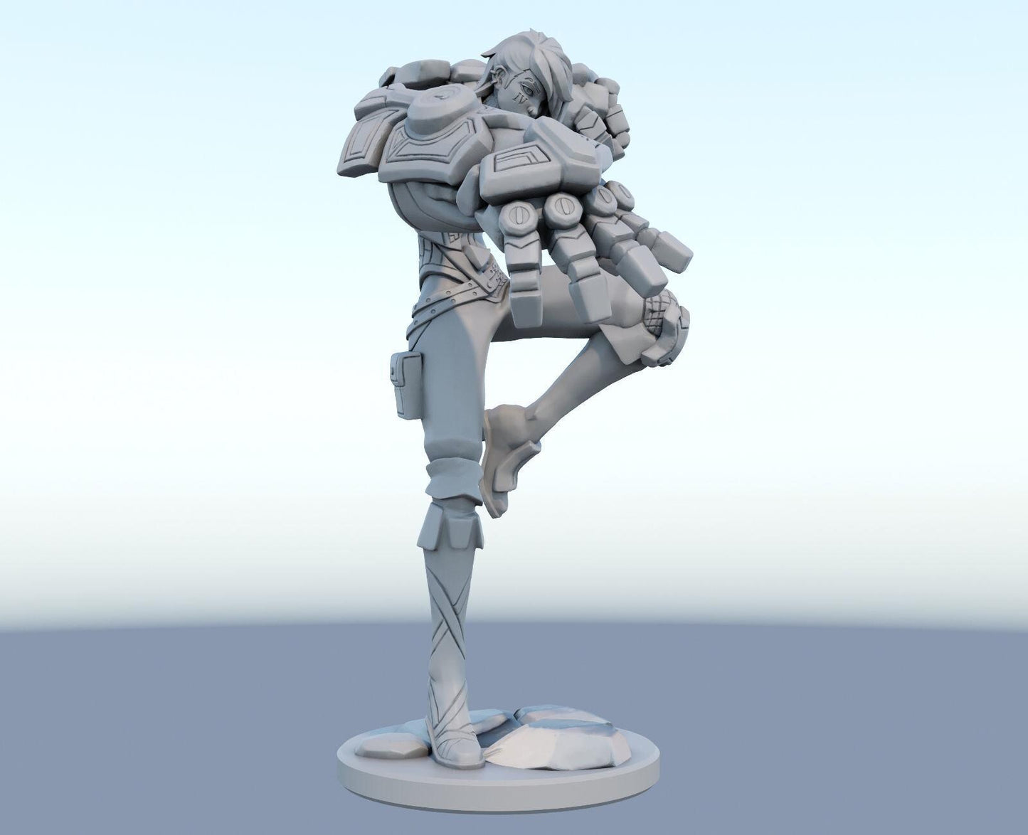 League of Legends Vi Arcane Figurine -  3D Printed Collectible for Your Gaming Heaven