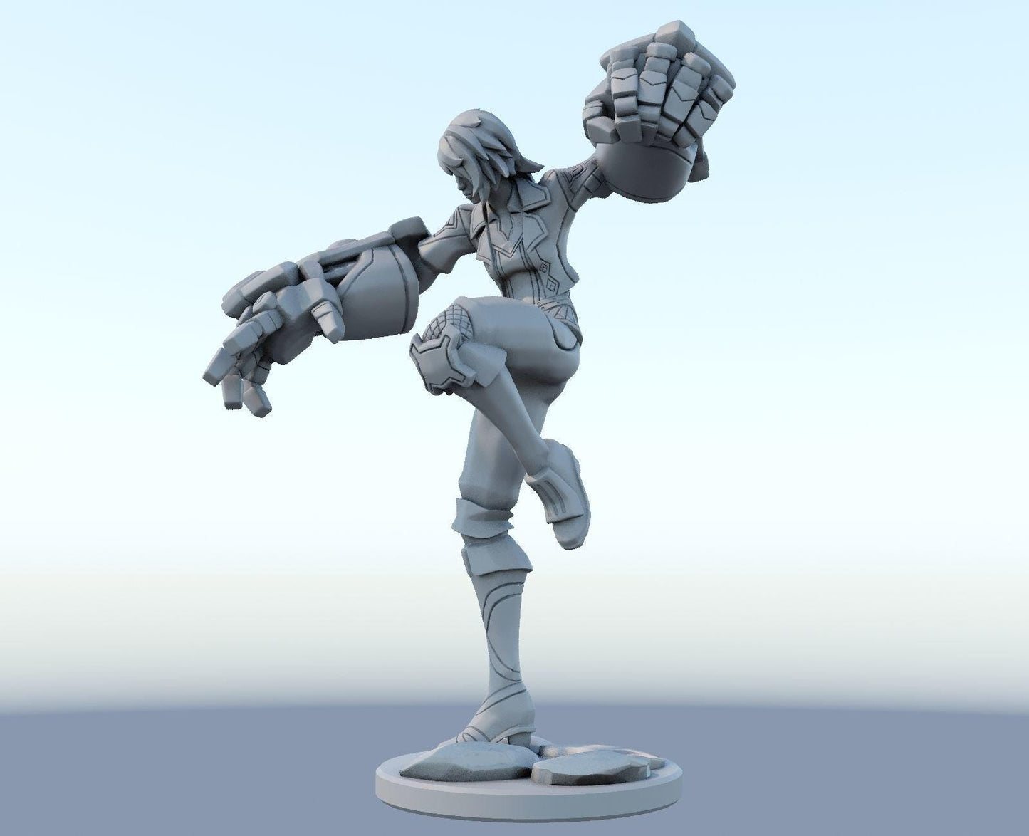League of Legends Vi Arcane Figurine -  3D Printed Collectible for Your Gaming Heaven