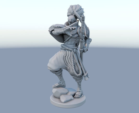League of Legends  Yasuo Figurine -  3D Printed Collectible for Your Gaming Heaven