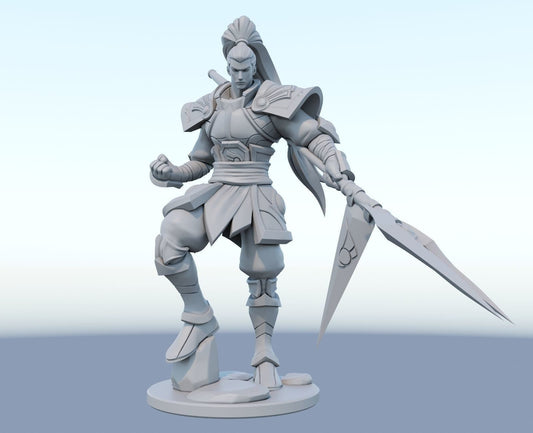 League of Legends  Xin zhao  Figurine -  3D Printed Collectible for Your Gaming Heaven