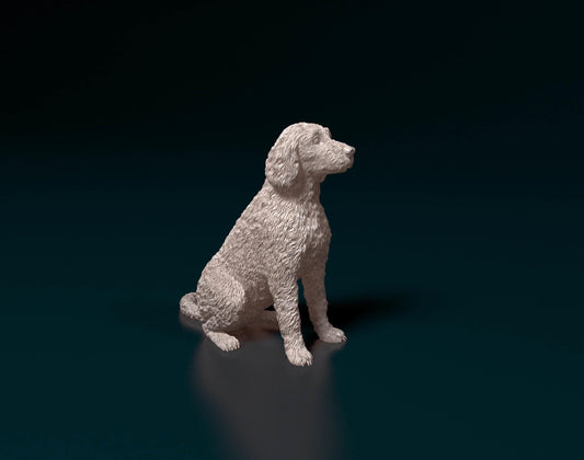 3D Printed Labradoodle dog  Figurine -