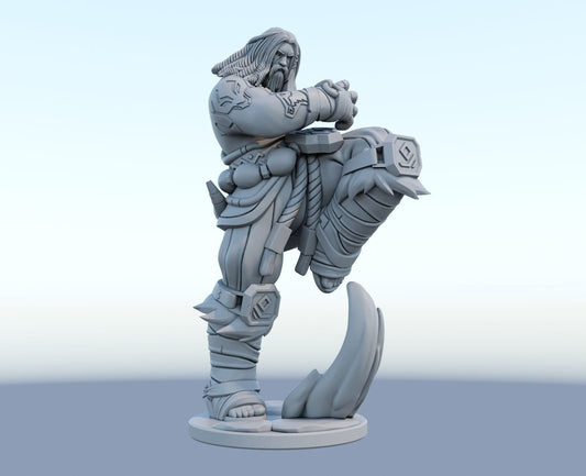 League of Legends Udyr Figurine -  3D Printed Collectible for Your Gaming Heaven