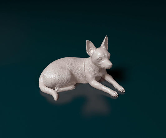 3D Printed  Chihuahua 03 Dog  Figurine -