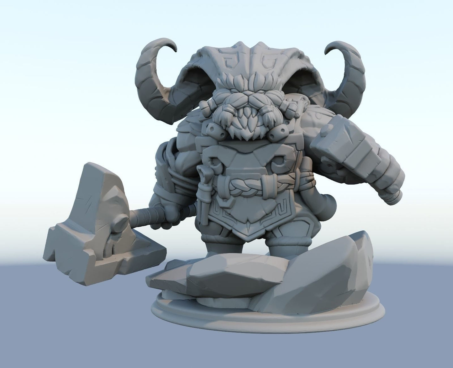 League of Legends Ornn Figurine -  3D Printed Collectible for Your Gaming Heaven