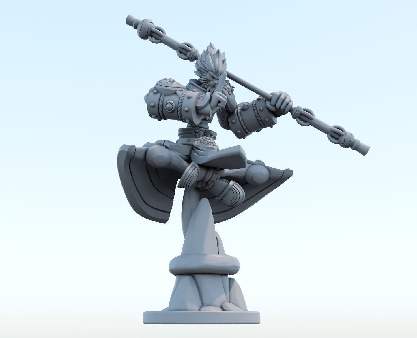 League of Legends  Wukong  Figurine -  3D Printed Collectible for Your Gaming Heaven