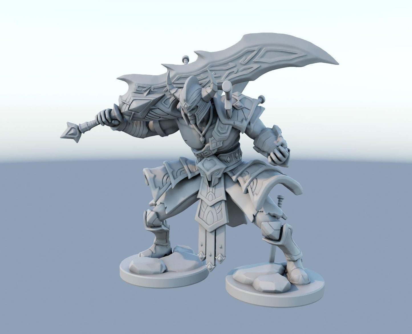 League of Legends Tryndamere Figure | 3D Printed Barbarian Model | Gaming Desk Decor | Gamer Gift | Collectible Statue