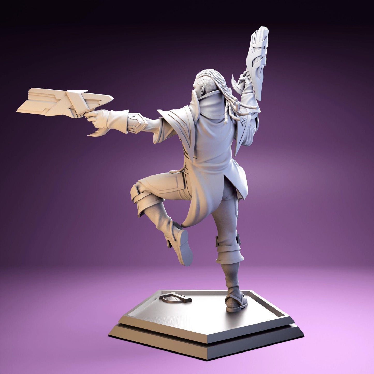 League of Legends  Lucian - The Purifier Figurine -  3D Printed Collectible for Your Gaming Heaven