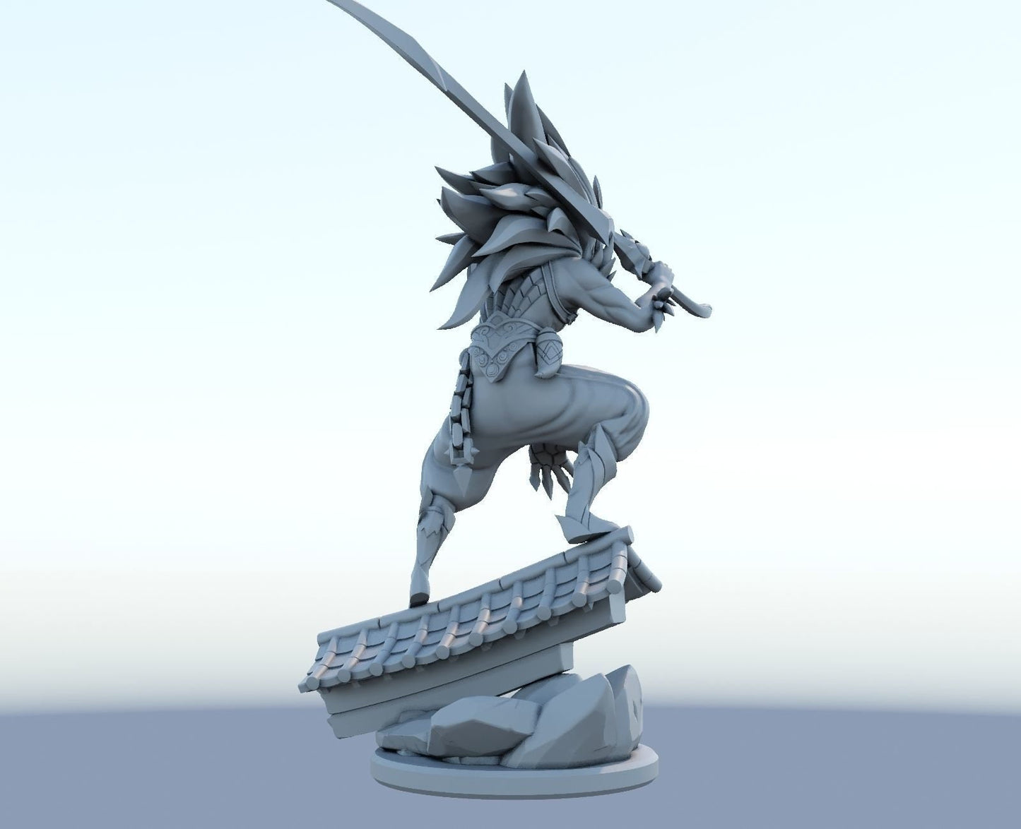 League of Legends  Yasuo Nightbringer Figurine -  3D Printed Collectible for Your Gaming Heaven