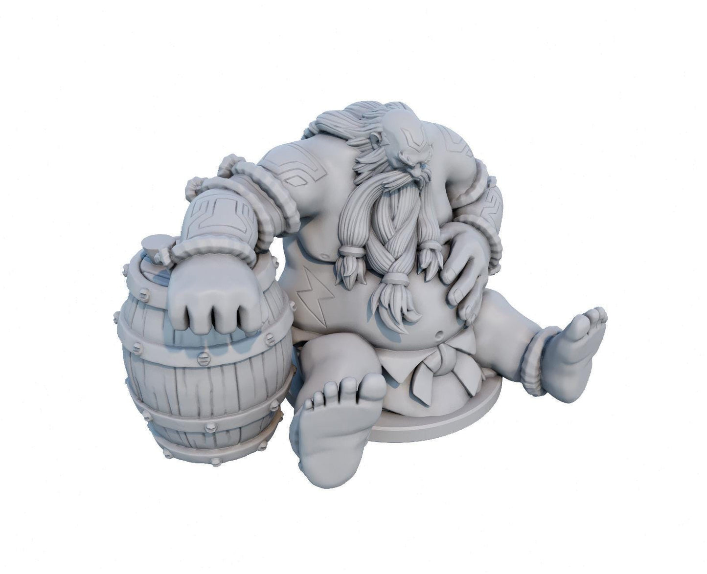 League of Legends  Gragas Figurine -  3D Printed Collectible for Your Gaming Heaven