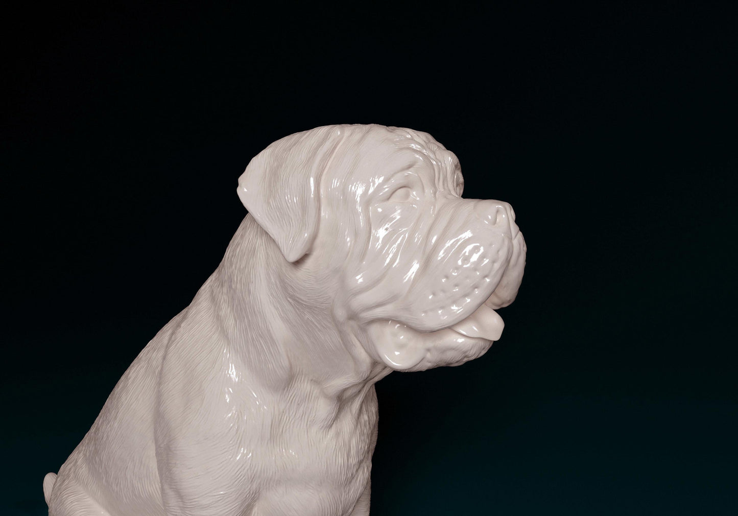 3D Printed Bullmastiff  Dog  Figurine -