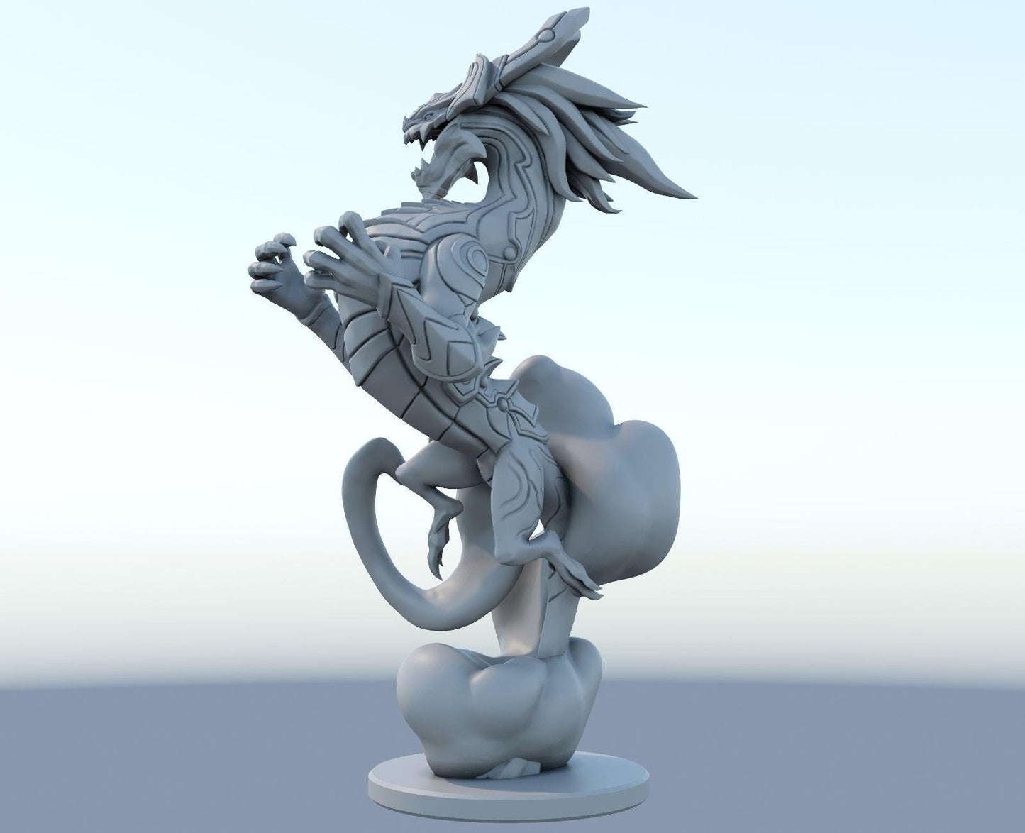 League of Legends Aurelion Sol Figurine -  3D Printed Collectible for Your Gaming Heaven