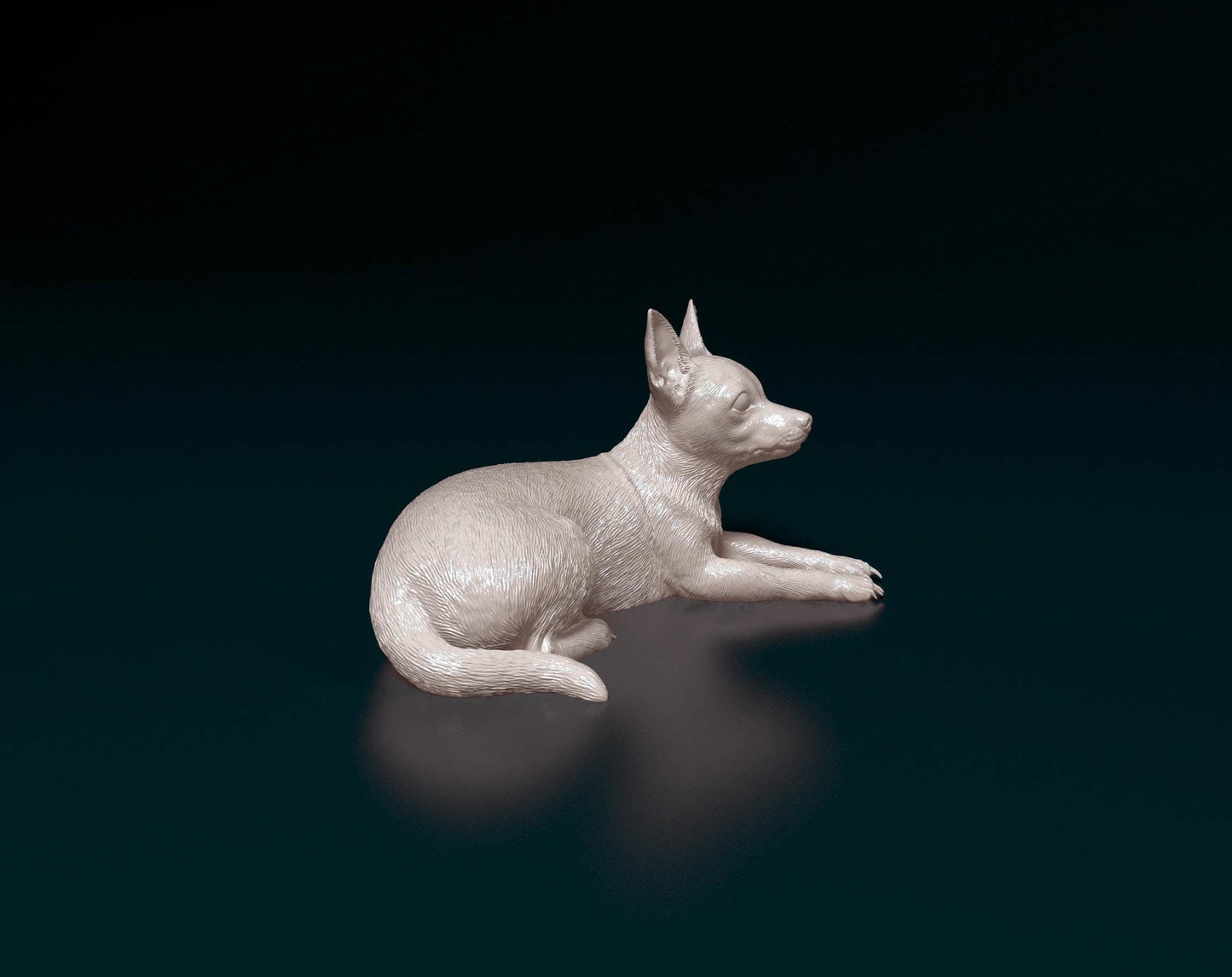 3D Printed  Chihuahua 03 Dog  Figurine -