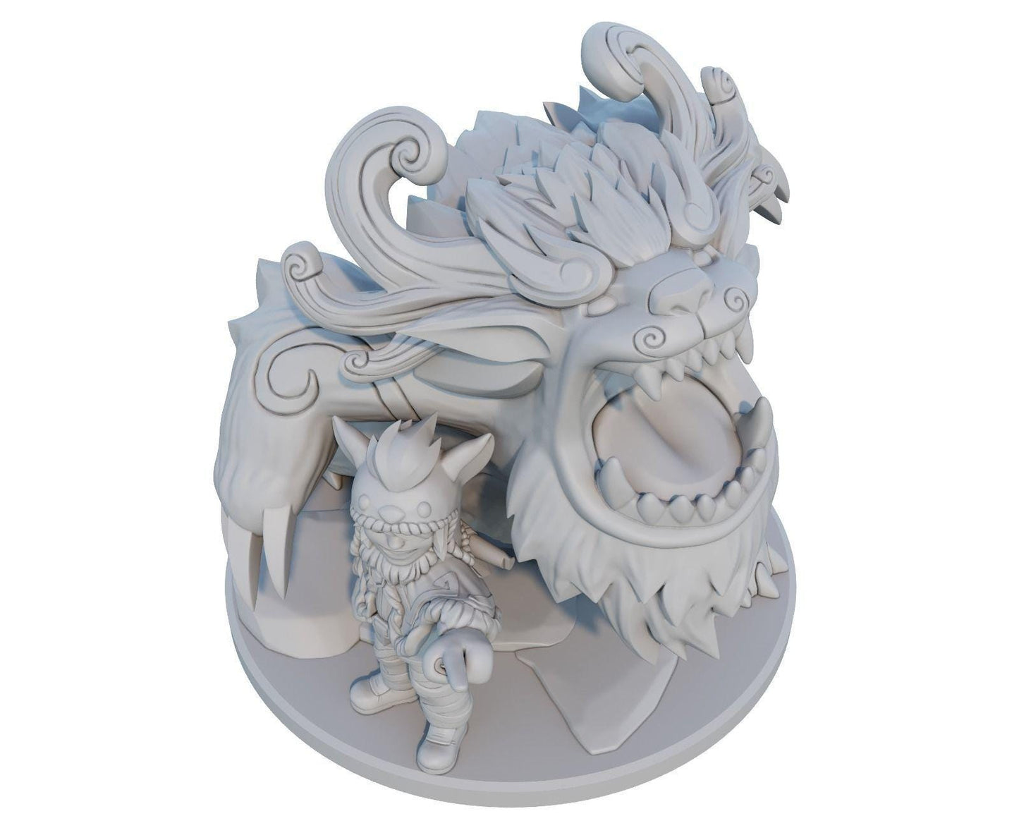 League of Legends Nunu and Willump Figure | 3D Printed Boy and Yeti Model | Gaming Desk Decor | Gamer Gift | Collectible Statue |