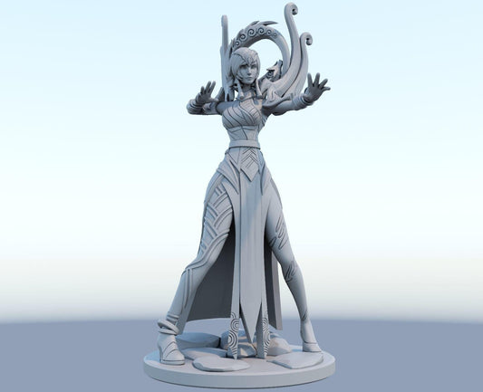 League of Legends  Karma Figurine -  3D Printed Collectible for Your Gaming Heaven