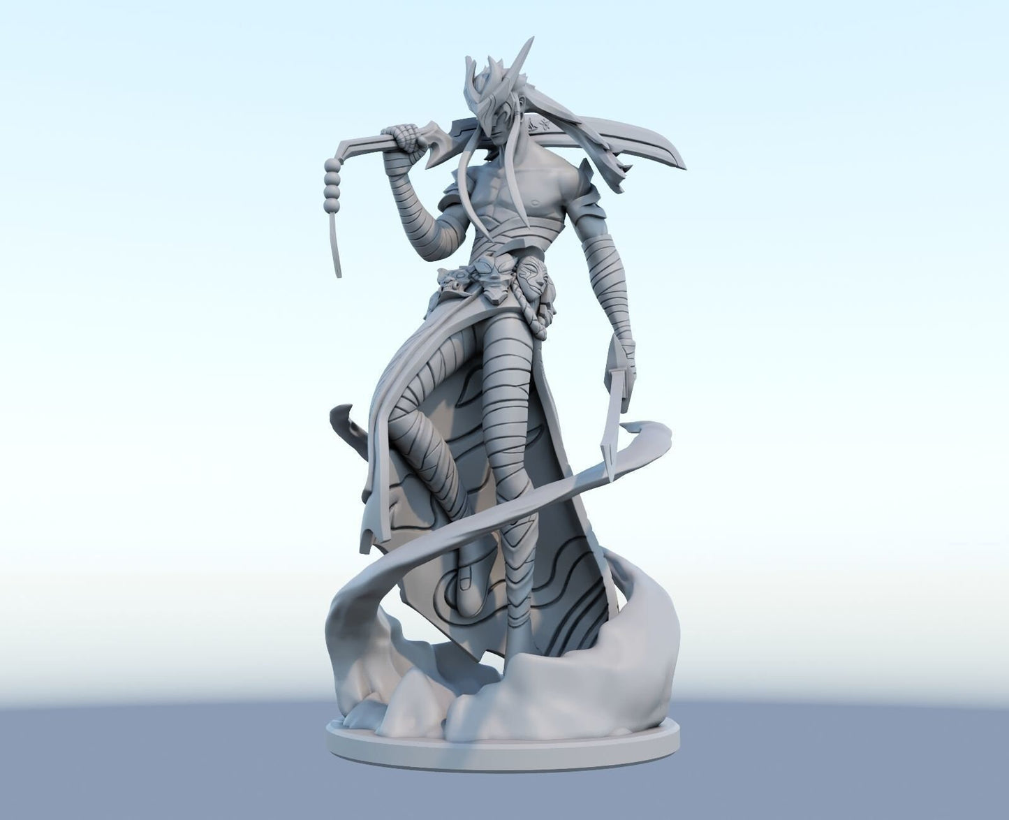 League of Legends  Yone Figurine -  3D Printed Collectible for Your Gaming Heaven