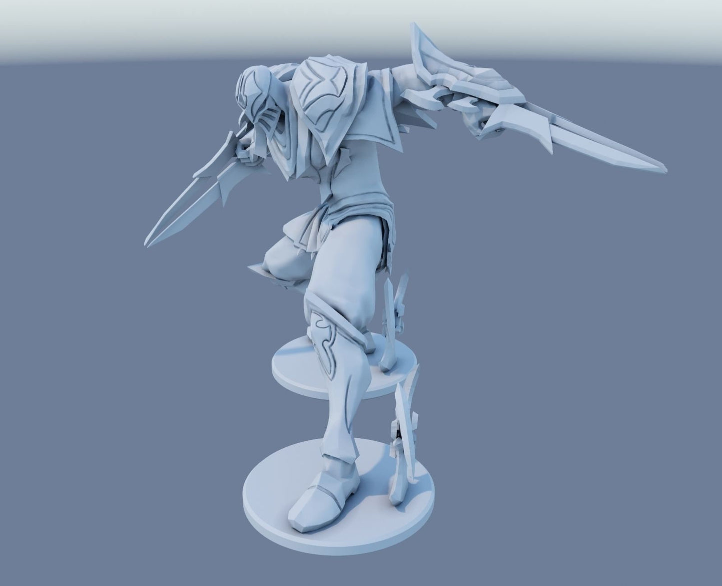 League of Legends  Zed Figurine -  3D Printed Collectible for Your Gaming Heaven